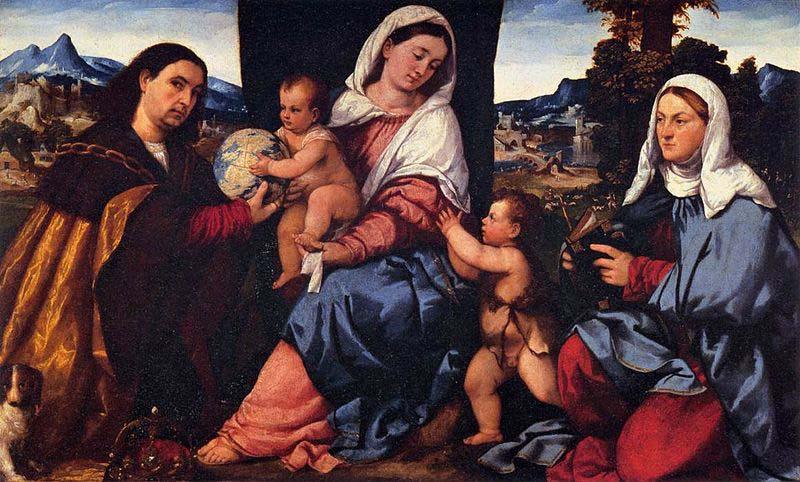 Bonifacio de Pitati Sacra Conversazione oil painting image